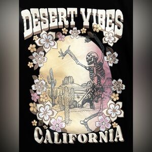 Social Culture Graphic Tshirt Desert Vibes California Death Valley Size 1X